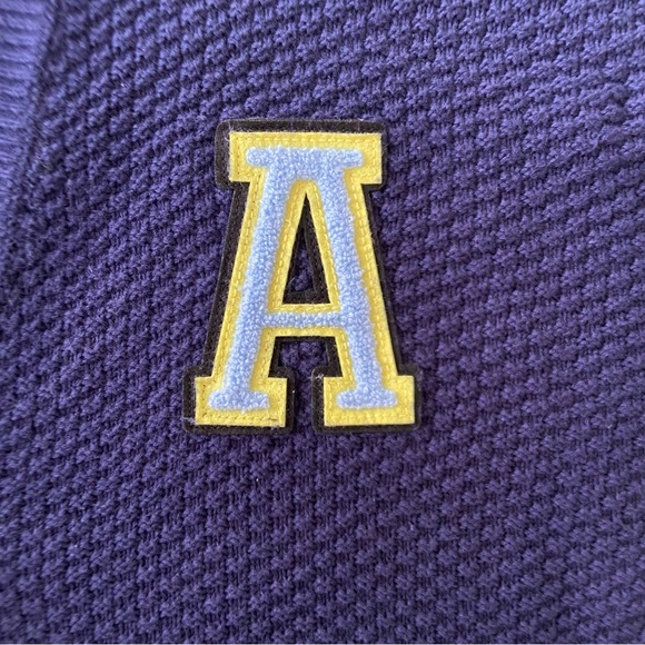 Aerie Oversized Varsity Cardigan in Navy Blue - Picture 12 of 16